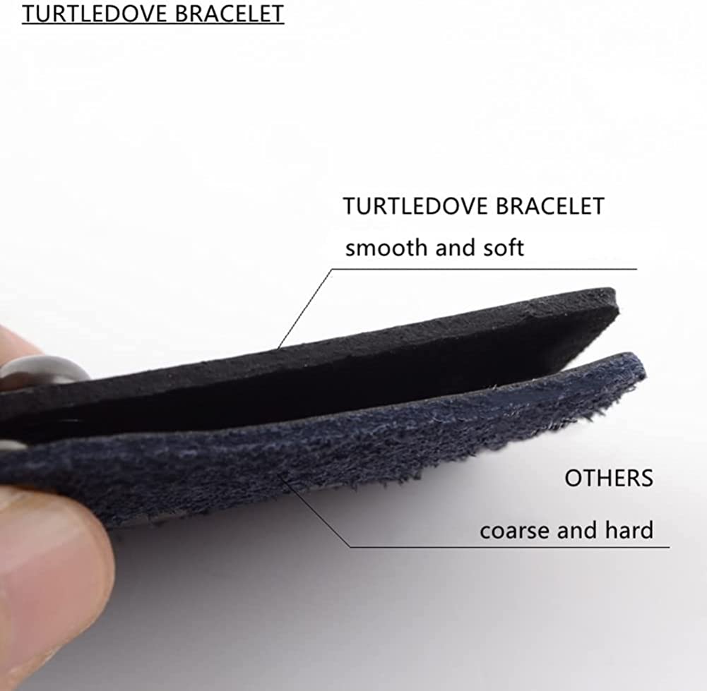 TURTLEDOVE Punk Leather Cuff Bracelet - Goth Leather Wristband with Metal Studded - 80s Punk Rock Accessories for Men Wo