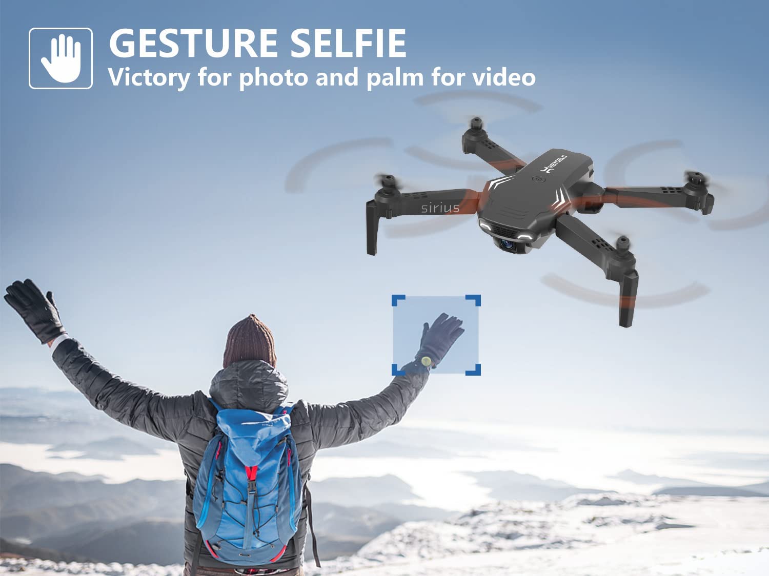 Heygelo S90 Drone with Camera for Adults, 1080P HD Mini FPV Drones for Kids Beginners, Foldable RC Quadcopter Toys Gifts