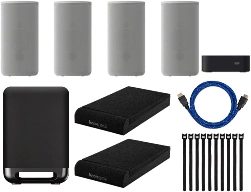 Sony HT-A9 7.1.4-Channel High-Performance Home Theater Speaker System SA-SW5 300W Wireless Subwoofer, Knox Gear Isolatio