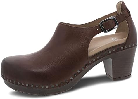 Dansko Womens Sassy Heeled Clog - Comfort Shoes, Arch Support