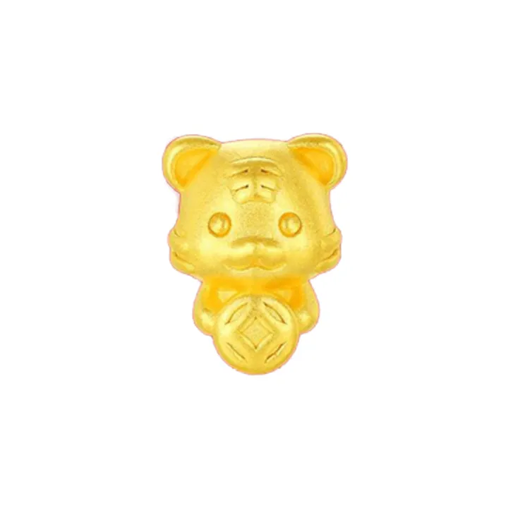 TAKA Jewellery 999 Pure Gold Mini 5 Blessing Tiger Pendant