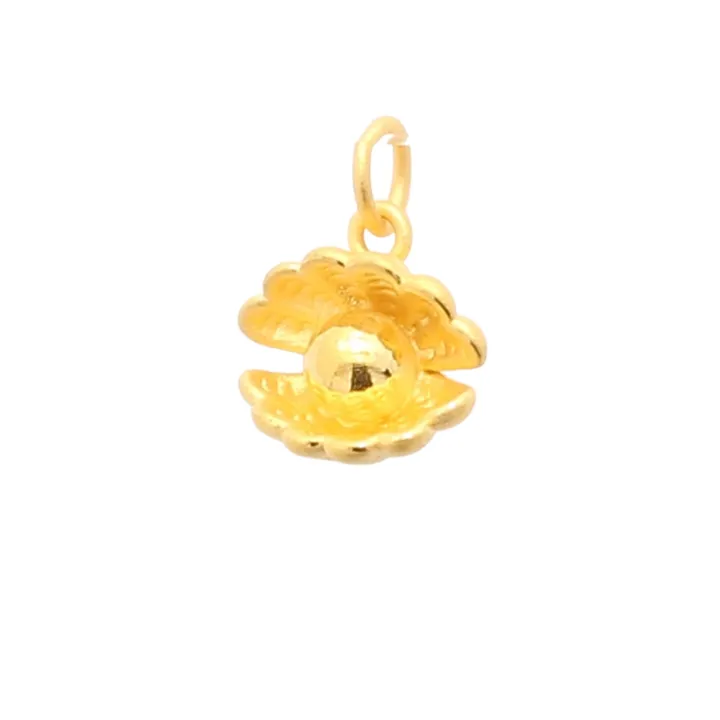 TAKA Jewellery 999 Pure Gold Pendant Shell